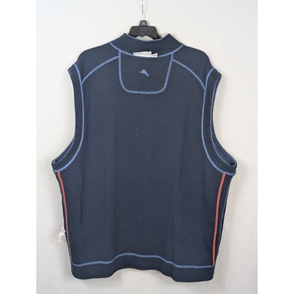 Tommy Bahama Reversible Full Zip Vest Blue Men's Size XL - Picture 10 of 10
